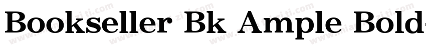 Bookseller Bk Ample Bold字体转换